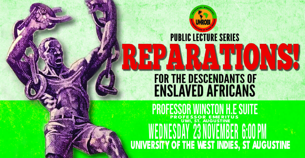 Lecture: Reparations! For the Decendants of Enslaved Africans
